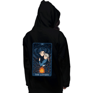 Daily_Deal_Shirts Pullover Hoodies, Unisex / Small / Black Tarot Ghibli The Lovers