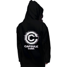 Load image into Gallery viewer, Shirts Zippered Hoodies, Unisex / Small / Black Ddjvigo's Glitch Capsule Corp