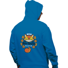 Load image into Gallery viewer, Shirts Pullover Hoodies, Unisex / Small / Sapphire Neko Bus Tours
