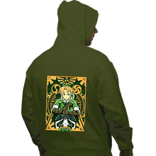 Load image into Gallery viewer, Daily_Deal_Shirts Pullover Hoodies, Unisex / Small / Military Green Ocarina Link