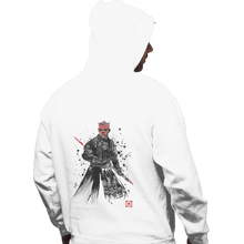 Load image into Gallery viewer, Shirts Zippered Hoodies, Unisex / Small / White Darth Lord Sumi-e
