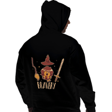 Load image into Gallery viewer, Shirts Pullover Hoodies, Unisex / Small / Black Bravery