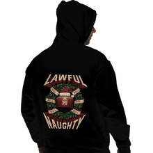Load image into Gallery viewer, Shirts Pullover Hoodies, Unisex / Small / Black Lawful Naughty Christmas