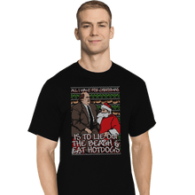Load image into Gallery viewer, Shirts T-Shirts, Tall / Large / Black Santa's Lap