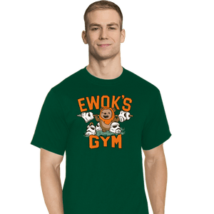 Daily_Deal_Shirts T-Shirts, Tall / Large / Charcoal Ewok's Gym