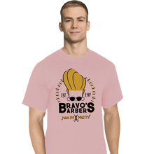 Load image into Gallery viewer, Shirts T-Shirts, Tall / Large / Red Bravo's Barbers