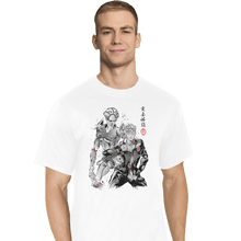 Load image into Gallery viewer, Shirts T-Shirts, Tall / Large / White Gold Experience Sumi-e