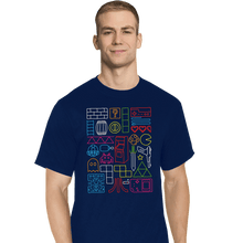 Load image into Gallery viewer, Daily_Deal_Shirts T-Shirts, Tall / Large / Navy Nostalgic Doodles