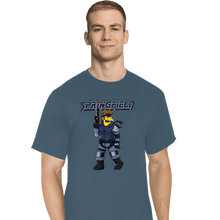 Load image into Gallery viewer, Daily_Deal_Shirts T-Shirts, Tall / Large / Indigo Blue Solid Snake