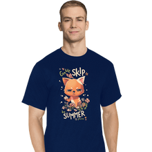 Load image into Gallery viewer, Daily_Deal_Shirts T-Shirts, Tall / Large / Navy Can We Skip To Summer Please