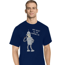 Load image into Gallery viewer, Shirts T-Shirts, Tall / Large / Navy Disappointed
