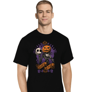 Daily_Deal_Shirts T-Shirts, Tall / Large / Black To Scare Or Not To Scare