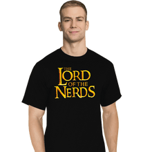 Load image into Gallery viewer, Daily_Deal_Shirts T-Shirts, Tall / Large / Black Lord Of The Nerds