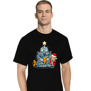 Daily_Deal_Shirts T-Shirts, Tall / Large / Black Fullmetal Christmas