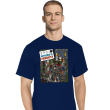 Load image into Gallery viewer, Daily_Deal_Shirts T-Shirts, Tall / Large / Navy Where's Freddy