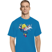 Load image into Gallery viewer, Shirts T-Shirts, Tall / Large / Royal Moon Cat Lady