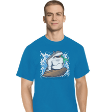 Load image into Gallery viewer, Shirts T-Shirts, Tall / Large / Royal Blue The Little Shark