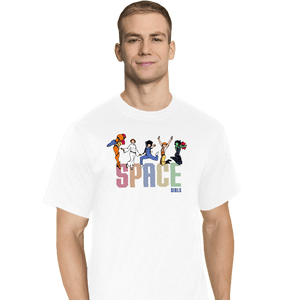 Shirts T-Shirts, Tall / Large / White Space Girls