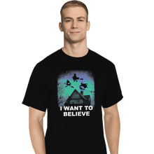 Load image into Gallery viewer, Shirts T-Shirts, Tall / Large / Black Believe In Magic