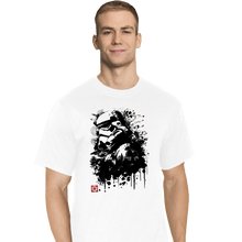 Load image into Gallery viewer, Daily_Deal_Shirts T-Shirts, Tall / Large / White Trooper In The Forest Sumi-e
