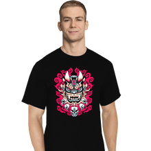 Load image into Gallery viewer, Shirts T-Shirts, Tall / Large / Black Oni Mask
