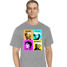 Load image into Gallery viewer, Shirts T-Shirts, Tall / Large / Sports Grey Golden Savage