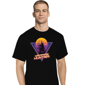 Daily_Deal_Shirts T-Shirts, Tall / Large / Black Neon Vampire Hunter