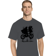 Load image into Gallery viewer, Secret_Shirts T-Shirts, Tall / Large / Charcoal Boy And Bike