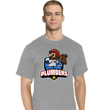 Load image into Gallery viewer, Daily_Deal_Shirts T-Shirts, Tall / Large / Sports Grey Go Plumbers