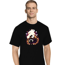 Load image into Gallery viewer, Daily_Deal_Shirts T-Shirts, Tall / Large / Black Cheshire White Rabbit