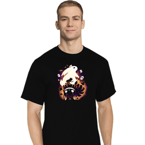 Daily_Deal_Shirts T-Shirts, Tall / Large / Black Cheshire White Rabbit