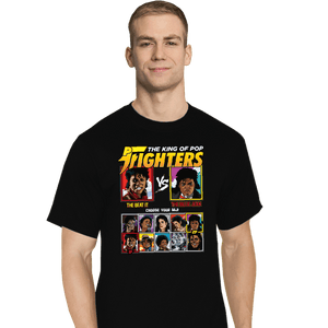 Shirts T-Shirts, Tall / Large / Black King Of Pop Fighters