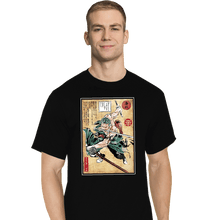 Load image into Gallery viewer, Daily_Deal_Shirts T-Shirts, Tall / Large / Black Pirate Hunter Woodblock