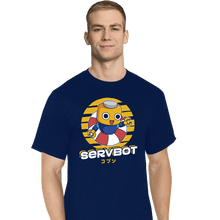 Load image into Gallery viewer, Shirts T-Shirts, Tall / Large / Navy Servbot Summer