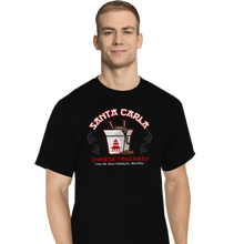 Load image into Gallery viewer, Secret_Shirts T-Shirts, Tall / Large / Black Santa Carla Chinese