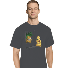 Load image into Gallery viewer, Shirts T-Shirts, Tall / Large / Charcoal Here's Pineapple