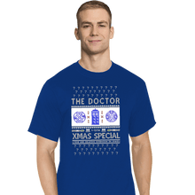 Load image into Gallery viewer, Shirts T-Shirts, Tall / Large / Royal Blue Doctor Ugly Sweater