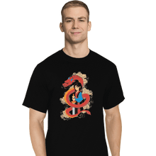 Load image into Gallery viewer, Shirts T-Shirts, Tall / Large / Black Mulan And The Dragon