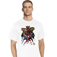 Load image into Gallery viewer, Shirts T-Shirts, Tall / Large / White Power Rangers Sumi-e