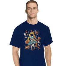 Load image into Gallery viewer, Shirts T-Shirts, Tall / Large / Navy Wonderland Girl