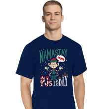 Load image into Gallery viewer, Daily_Deal_Shirts T-Shirts, Tall / Large / Navy Namastay PJs