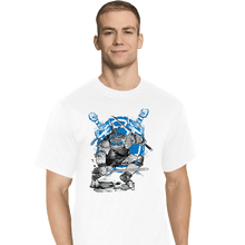 Load image into Gallery viewer, Daily_Deal_Shirts T-Shirts, Tall / Large / White Leonardo Sumi-e