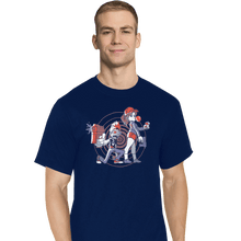 Load image into Gallery viewer, Shirts T-Shirts, Tall / Large / Navy Zombie Neighbors