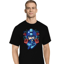 Load image into Gallery viewer, Secret_Shirts T-Shirts, Tall / Large / Black Megaman Crest
