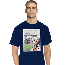 Load image into Gallery viewer, Shirts T-Shirts, Tall / Large / Navy Explore Pawnee