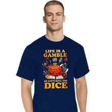 Load image into Gallery viewer, Shirts T-Shirts, Tall / Large / Navy Life Is A Gamble