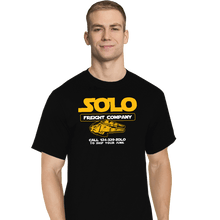 Load image into Gallery viewer, Daily_Deal_Shirts T-Shirts, Tall / Large / Black Solo Freight Co.