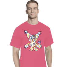 Load image into Gallery viewer, Shirts T-Shirts, Tall / Large / Red Magical Silhouettes - Gatomon