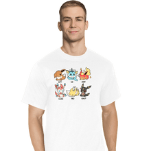 Load image into Gallery viewer, Secret_Shirts T-Shirts, Tall / Large / White Eevee Emotes