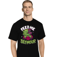 Load image into Gallery viewer, Daily_Deal_Shirts T-Shirts, Tall / Large / Black Feed Me Seymour